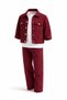 Boy's - Girl's Burgundy Color Denim Jacket - 2