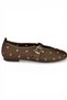 Y820410104 Brown Knitwear Fabric Women's Ballerinas - 5
