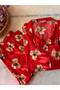 Women's Buttoned Cotton Thin Sh Fleece-Lined Pajama Set - 6