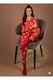 Women's Buttoned Cotton Thin Sh Fleece-Lined Pajama Set - 4