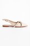 Stylish Open-Back Pointed-Toe Ballerina Sandals with Staple and Buckle Detail - 2