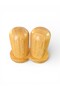 Salt and Pepper Shakers with Bamboo Stand - 3-Piece Tabletop Salt and Pepper Shakers - 3