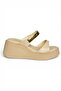 Y973518509 Beige Thick Soled Women's Slippers - 6