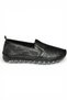 Y555117003 Black Genuine Leather Comford Orthopedic Sole Women's Shoes - 6