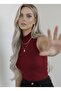 Women's Zero Sleeve Sleeveless Body Viscosa High Neck Body Blouse - 2