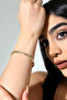 Gold Color Ajda Model Serrated Design Modern Clamp Bracelet Lrn029 - 3