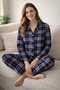Women's Pajama Set with Buttons on the Hem, Lycra Viscose Fabric - 7