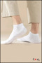 10 Pairs of Unisex Cotton Plain Pattern Economical Ankle-Length Socks - 5