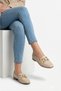 Women's Loafer Ballet Flats with Gold Buckle, Daily Comfortable Office Shoes, Non-Slip Sole, Stylish Classic - 5