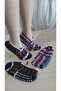 2 Pieces of Hand Knitted Five Needles/Handmade Booties/Dowry Booties/Knitting/Home Booties/Handmade
