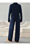 Buttoned Cardigan Pants Knitwear Set - 2