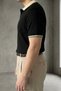 Old Money Premium Short Sleeve Men's Polo Collar Knitwear T-Shirt - 4