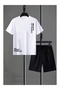 Unisex Believe Printed Shorts Tshirt 2-Piece Top and Bottom Set