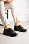 Hero Genuine Leather Black Men's Casual Sneaker Shoes with Elastic Ankle Detail - 2