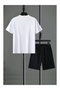 Unisex Believe Printed Shorts Tshirt 2-Piece Top and Bottom Set - 2