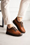 Hero Genuine Leather Tan Men's Casual Sneaker Shoes with Elastic Ankle Detail - 3