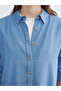 Nevavm Oversize Women's Jean Shirt with a Difference - 3