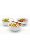 RAF 3PCS Porcelain Bowl Set|12cm White Snack&Serving Bowls for Daily Use,Ramadan,Eid,Diwali - 2