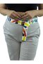 Plus Size Mom Belted High Waist Women's Pants - 2