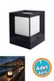 Set Top Mega Garden Wall Fixture Sconce Waterproof Outdoor Lighting Modern Black Body