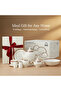 LUMA 47Pc Bone China Dinnerware Set, White & Red, Gold Rim|Perfect for 8 Persons - 6