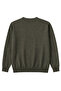 Men's Oversized Khaki Crew Neck Knitwear Sweater 5Xl-6Xl-7Xl-8Xl - 6