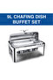 Stainless Steel Roll Top Chafing Dish 9 L without Window (1/1 GN) - Rectangular Silver - 4