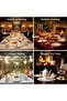 VERA 47Pc Bone China Dinnerware Set - White with Platinum-Silver Rim| Perfect for 8 Persons - 5