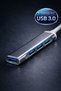 Type-C 4 Port USB 3.0 Hub Multiplexer Ultra Slim Adapter Compatible with MacBook Notebook - 2