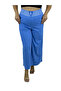 Plus Size Women's Elastic High Waist Wide Leg Pants with Front Pockets - 5