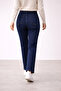 True Women's Dark Blue High Waist Lycra Trendy Mom Jean - 3