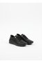 Genuine Leather Black Laser Cut Transparent Sole Orthopedic Women's Shoes - 3