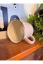 Enamel Mug 9 cm Thick Edged, Pastel Color Camping Cup-Large Size- - 5