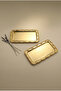 Rumlov Gold 2-Piece Stainless Steel Gold Frame Coffee Presentation Tray Baton - 2