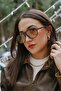 Tf Black Frame Honey Glass Sunglasses - 2