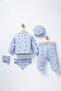 Baby Boy Cotton Newborn 5 Piece Hospital Discharge Set 0-3 Months - 3