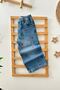 My Little Girl's Jeans with Floral Embroidery Detail - Blue - 2