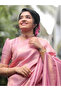Pink Lichi Silk Saree - MAF3034 | Pink - 2