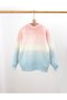 Pulover Mohair Sweet You, corai-alb-bleu
