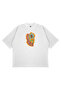 Unisex Oversize Stussy Papatya Logo Printed Boxy Fit Thick Fabric (240Gsm) T-Shirt