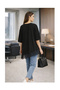 Stylish Satin and Lace Detailed Blouse - 3