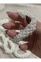 Elegant Pearl Ponytail Hair Elastic Clip - 3