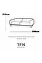 Animal-Friendly Non-Slip Cotton Sofa Cover - Black - Maki Striped Pattern - 170 X 210 cm - 3