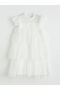 Texx Store Quality Ruffle Collar Girls' Layered Tutu Dress