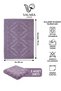 Set of 2 100% Cotton Luxury Jacquard Bath Foot Towels 50X70 cm - 4