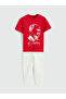 Giyçık Store Red Ataturk Printed Boys' T-Shirt and Pants