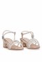 Elit A-F-K95-26Y Filet Girls' Evening Dress Shoes Gold - 4