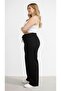 New Season-High Waist Elastic Black Wide Leg Pants - Flexible and Comfortable Cut Jeans - 5