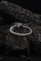 Men's Steel Bracelet - Modern White Mesh Design, Bracelet for Lover, Spouse, Father - 5