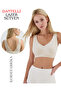 Back Strap Laceed Underwire-Free Push-Up Seamless Laser Bra - 2